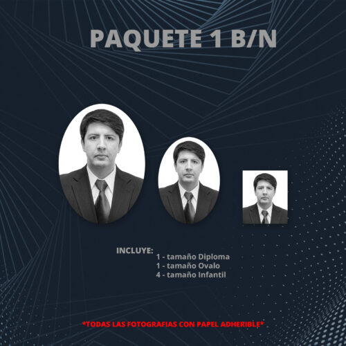 Paquete 1 - B/N o COLOR